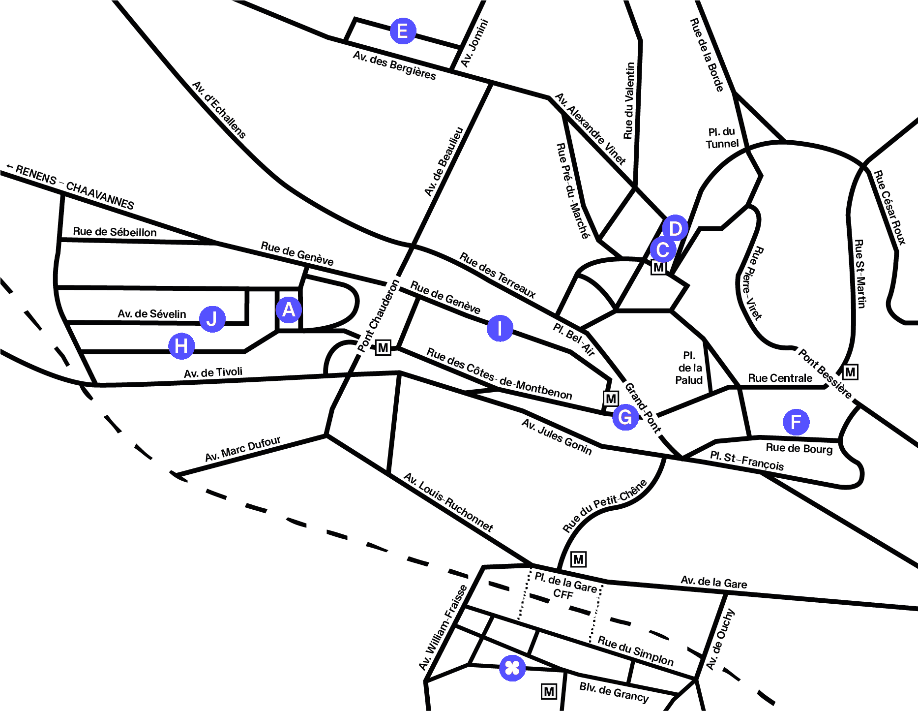 Map Lausanne